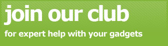 Join the Gadget Helpline Club - click sign up