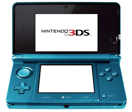 The Nintendo 3DS available