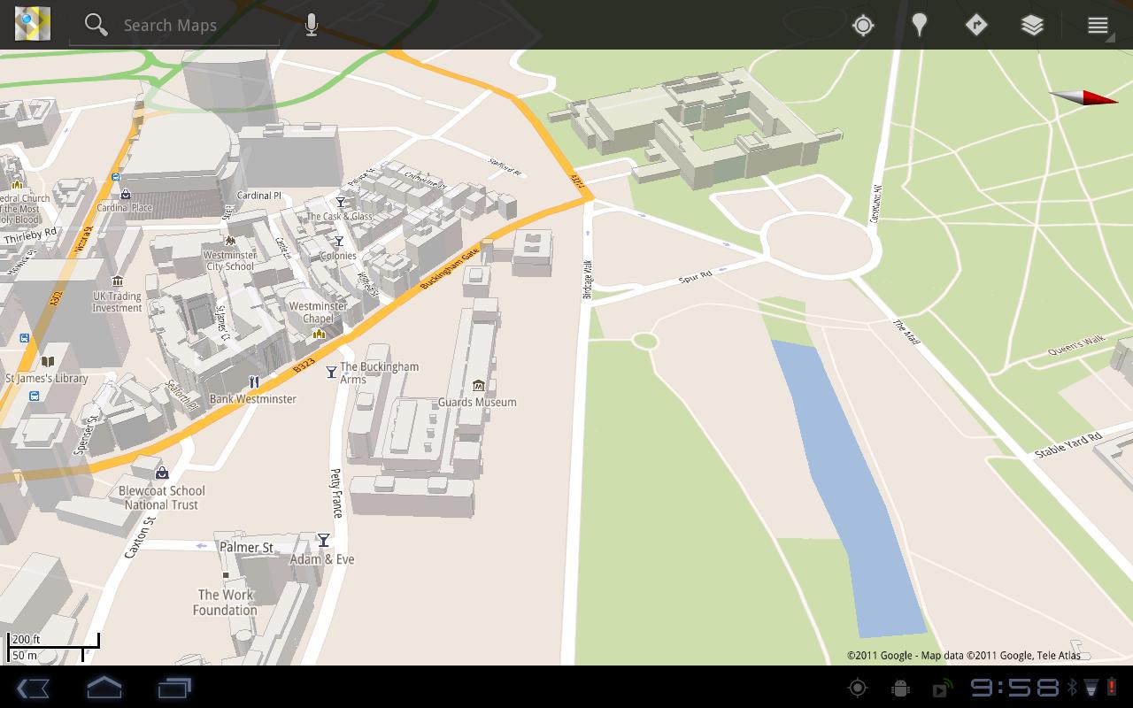 google maps 3d view iphone