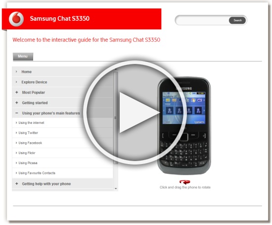 Samsung Chat Specifications