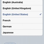 iOS 5.1 Siri Language Menu