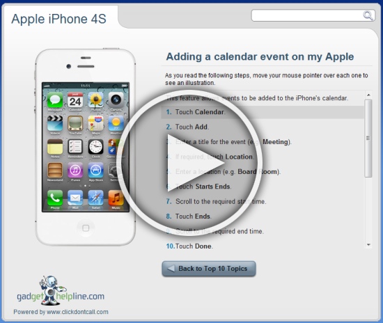 Apple iPhone 4s Interactive Guide