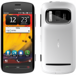 The Nokia Pureview 808 running Symbian as seen at the MWC.