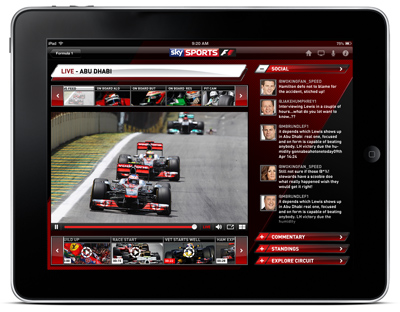 Sky Sports F1 iPad App