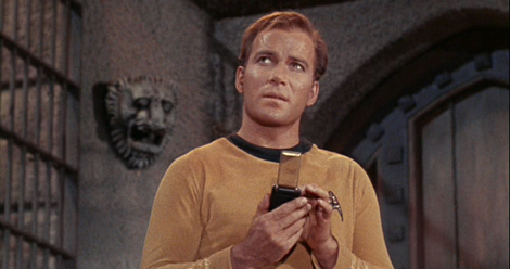 Captain Kirk composes his next tweet.