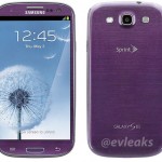 Purple Samsung Galaxy S III image appears online